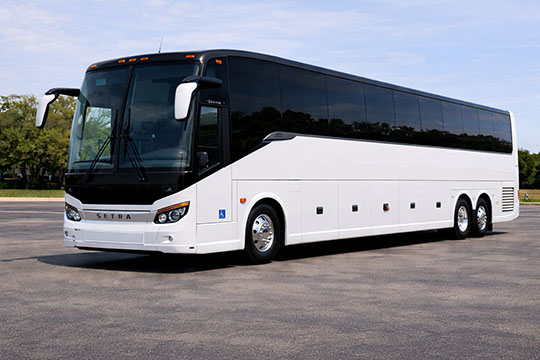56-passenger charter bus available for charter in Skokie, IL